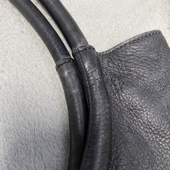 Anthropologie‎ Illona Tote Black Leather Lattice Shoulder Bag Large Read - Picture 12 of 13